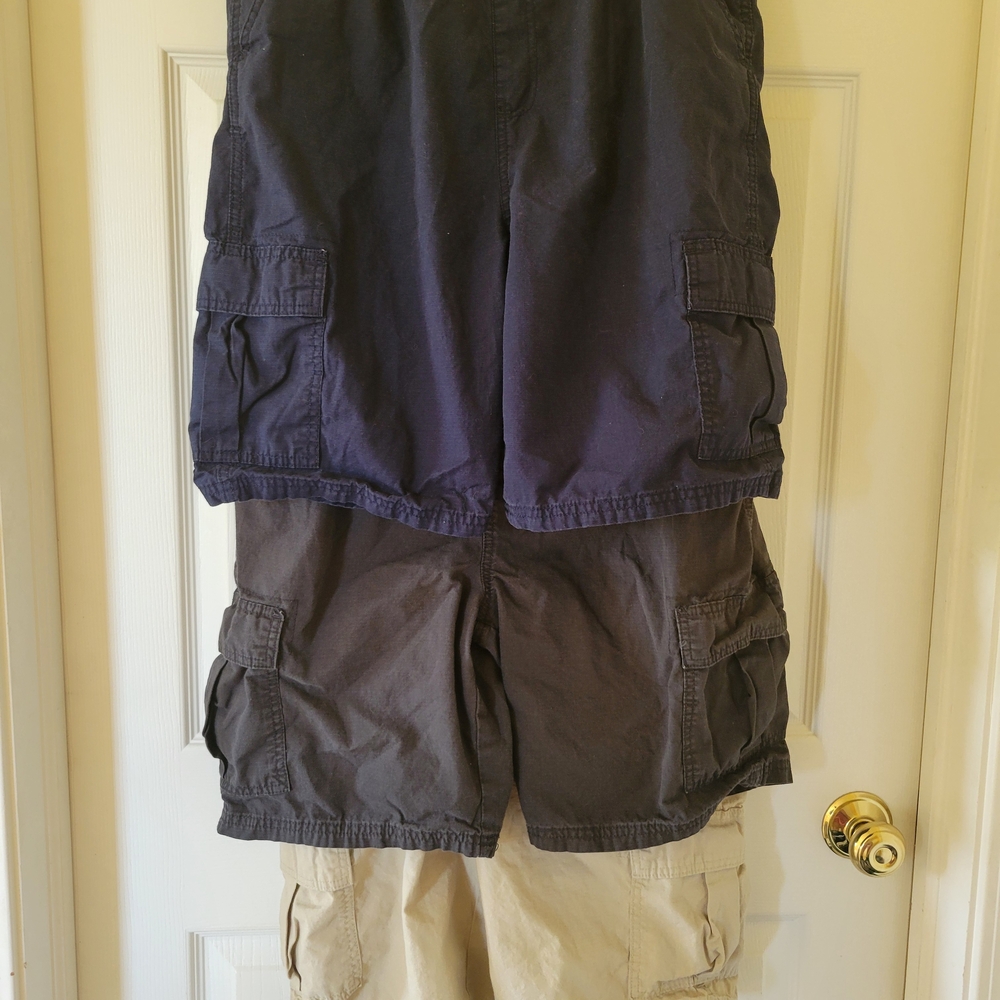 3 Pairs Size 18 Husky Boys Childrens Place Cargo Shorts